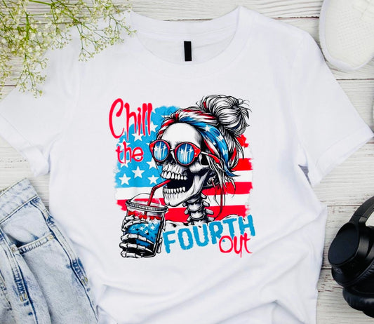 Chill The fourth out custom t-shirt