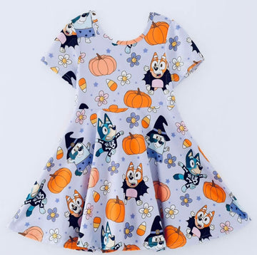 Pumpkin purple dress Halloween