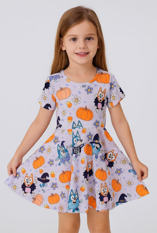 Pumpkin purple dress Halloween